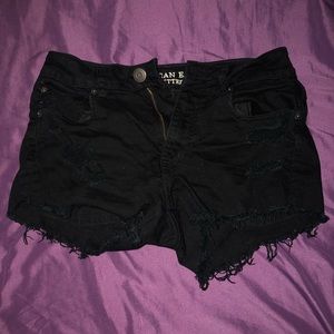 American Eagle distressed high waisted shorts